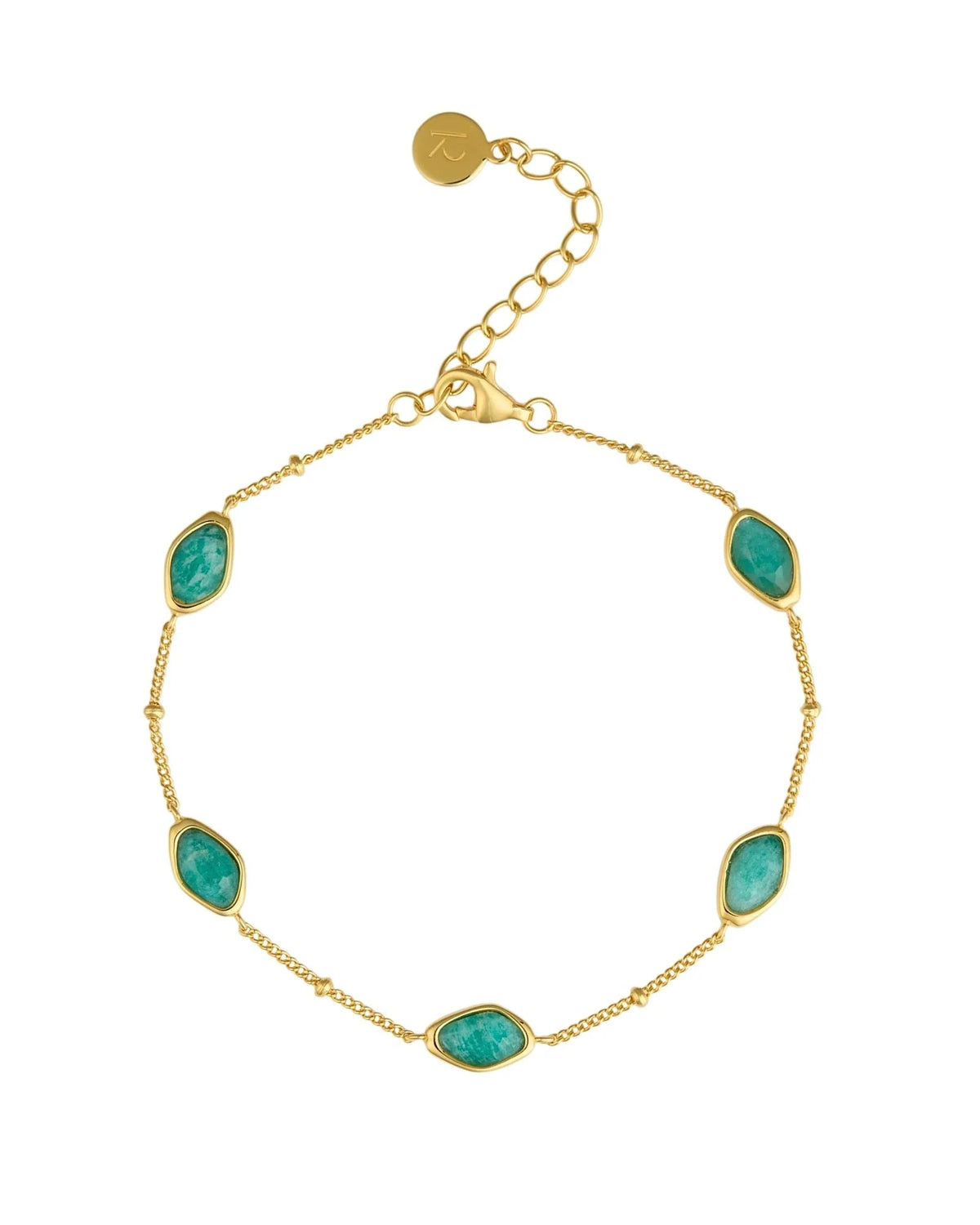 RINA LEE | Courage Amazonite Satellite Chain Bracelet