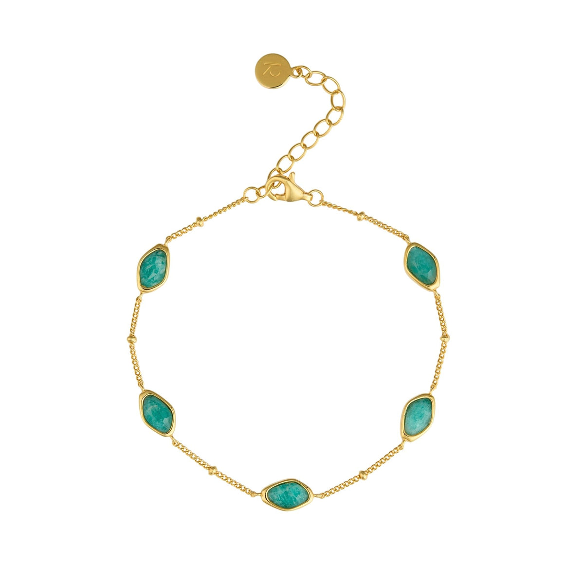 RINA LEE | Courage Amazonite Satellite Chain Bracelet