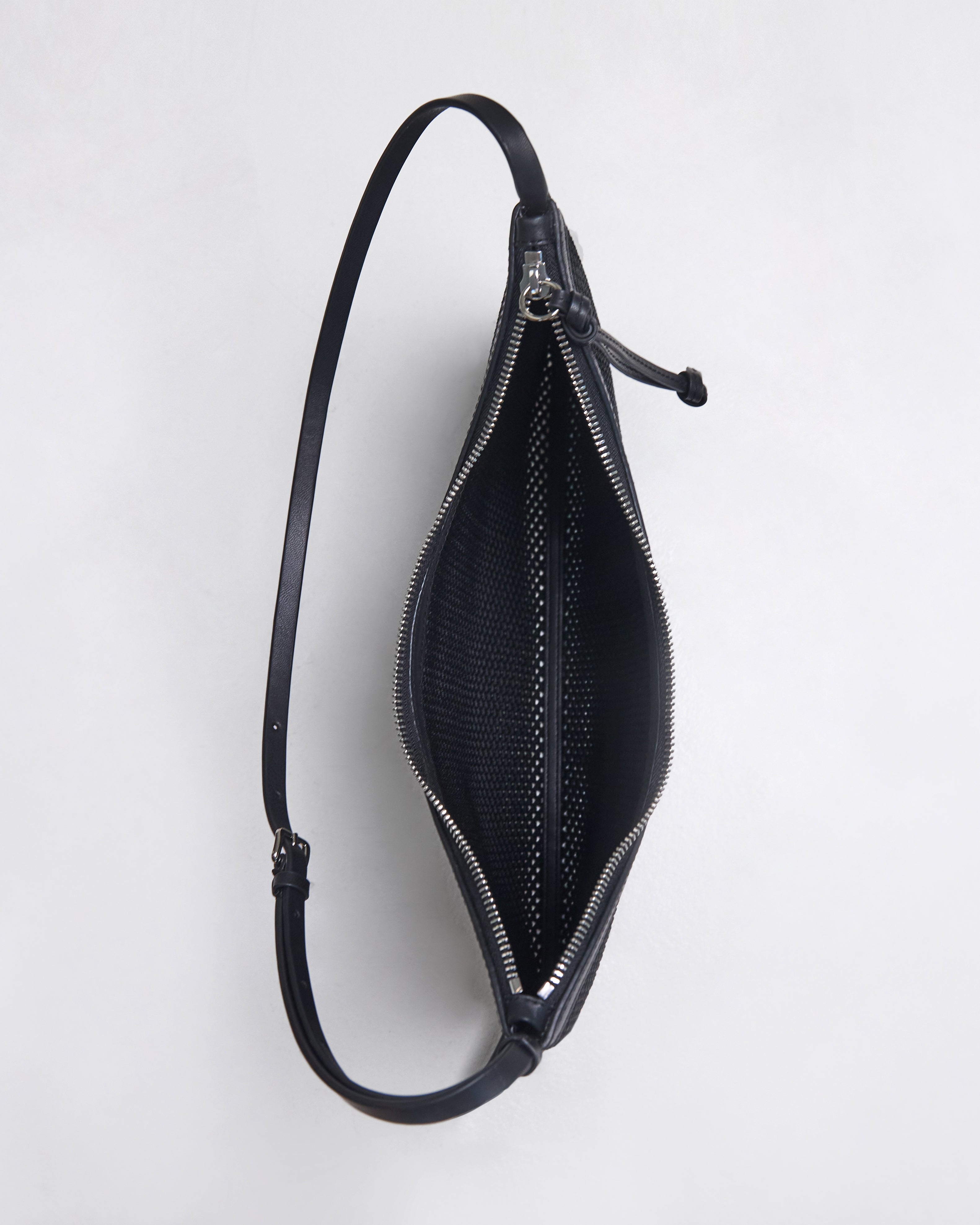WU HAUS | Veil Net Black Shoulder Bag