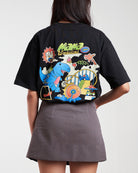 TALKING TOES | Never Grow Up Oversized Tee - Black