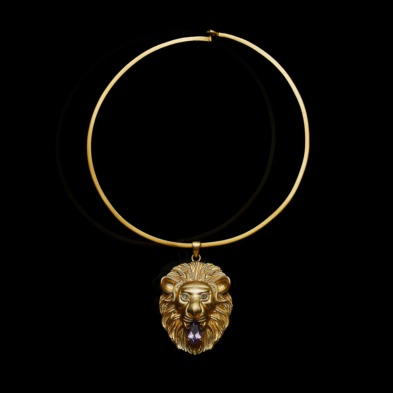 BOHEME BY VERO | Merlion Necklace Large Amethyst