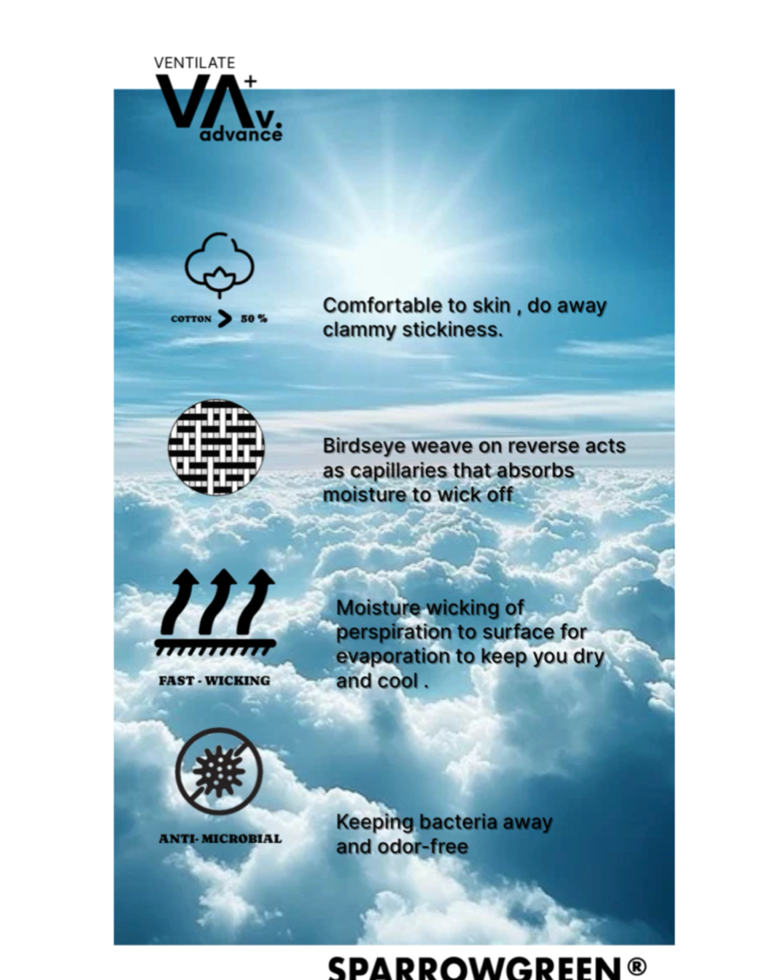 SPARROW GREEN | SCOTT T-shirt - Oak Marl