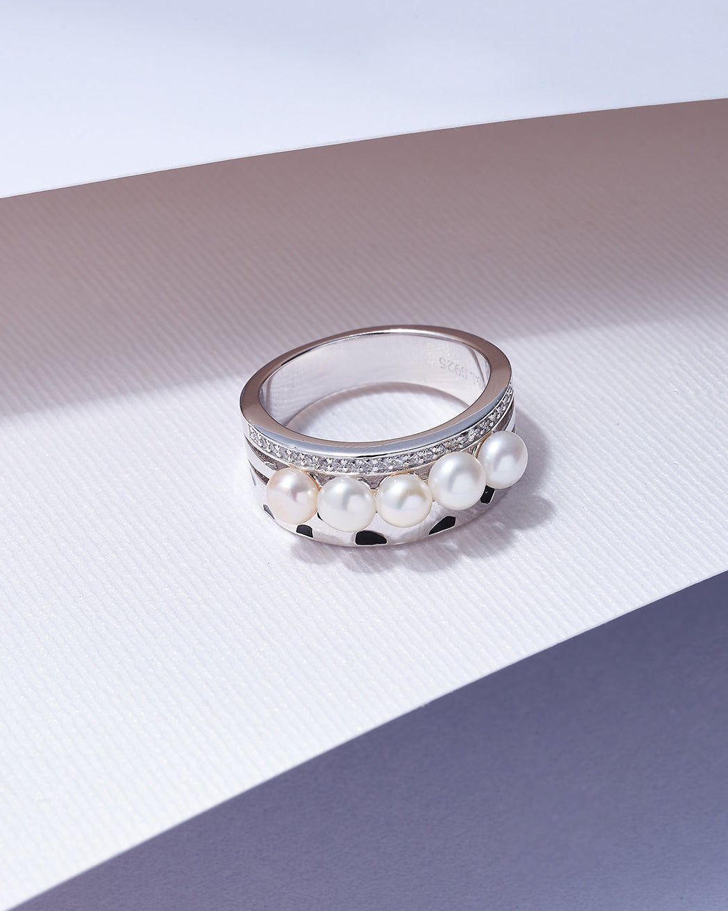 PEARLY LUSTRE | Cheetah Print Pearl Ring WR00263 | SAFARI