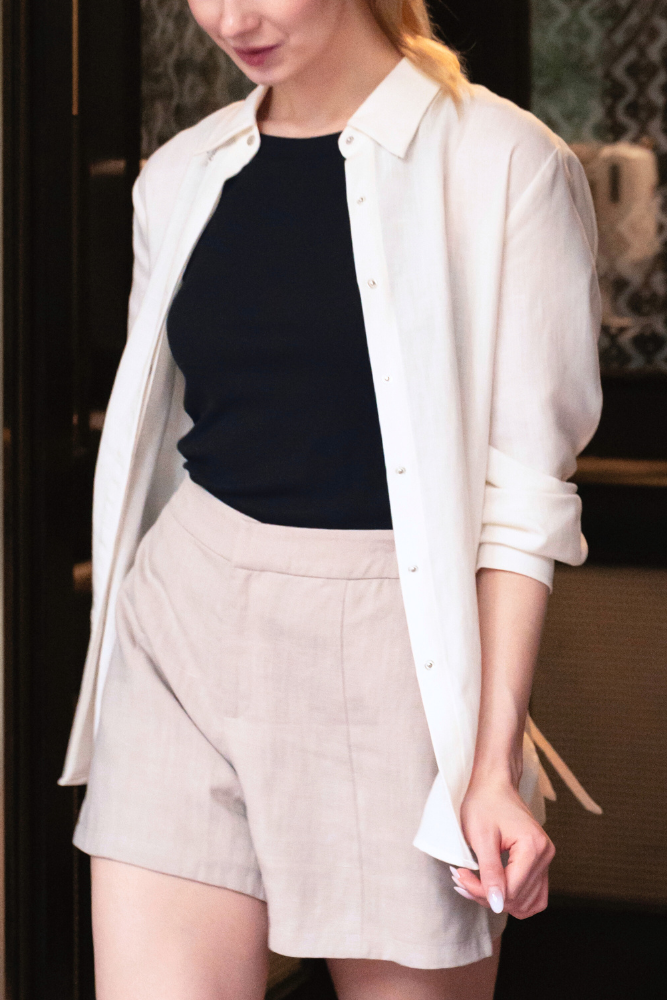 OLIVE BASICS | Marie Everyday Shirt In TENCELâ„¢ Linen