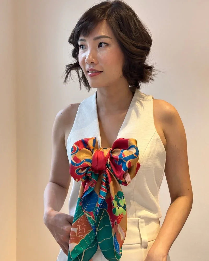 BINARY STYLE | Snake and Ladder Silk Scarf
