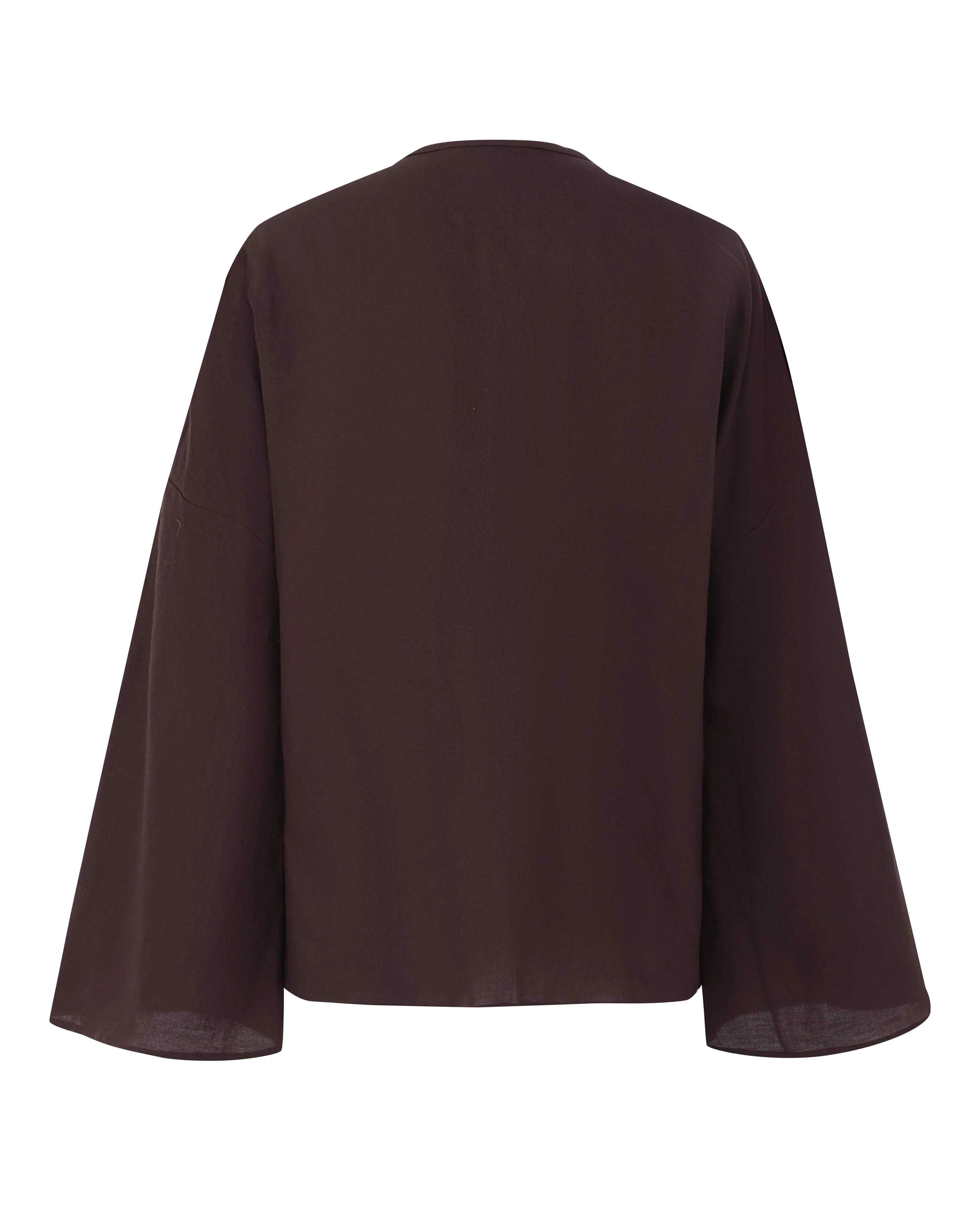 LAYERPLAN | Vinn Front Tie Line Jacket - Truffle