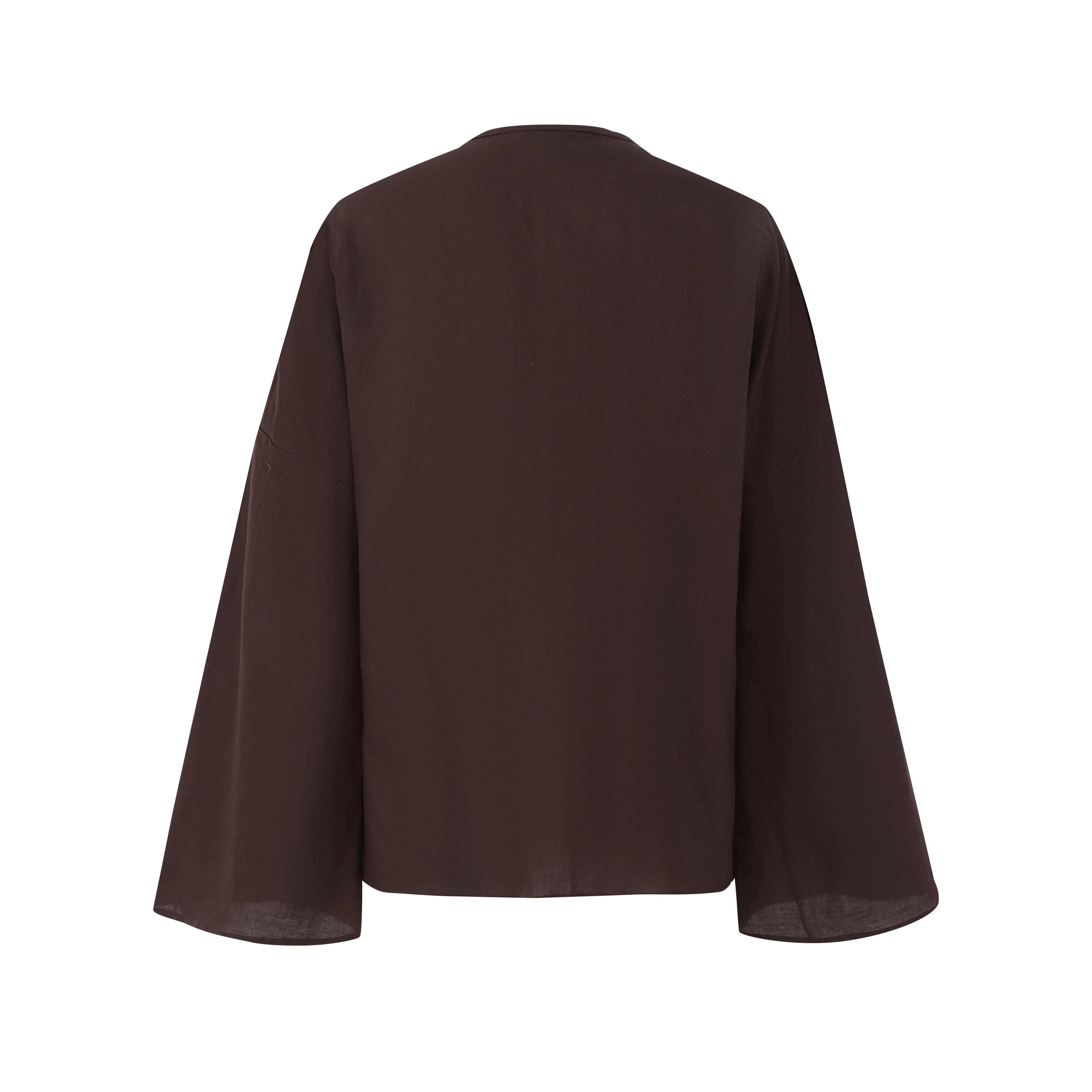 LAYERPLAN | Vinn Front Tie Line Jacket - Truffle