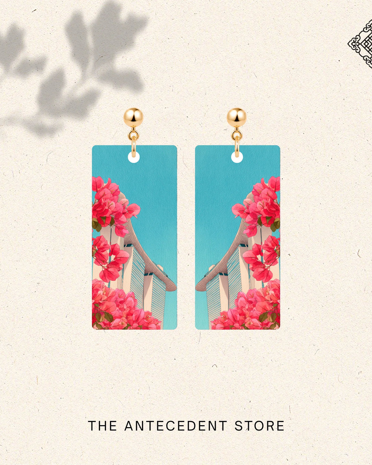 THE ANTECEDENT STORE | Singapore in Bloom Earrings | Bougainvillea