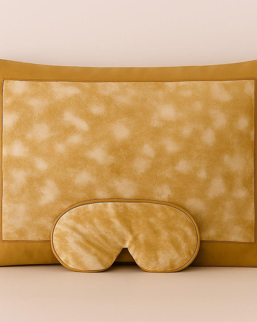 NYANA NYANA | Deep Sleep Unwind Kit: Vegan Silk Eye Mask, Pillow Case, and Probiotics Room & Linen Spray | NyanaNyana Eco and Sukhatara