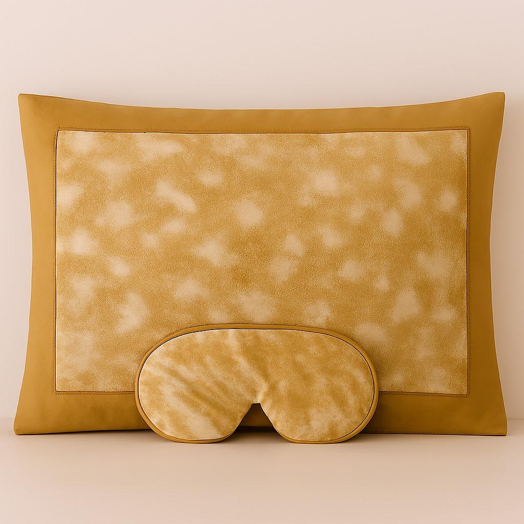 NYANA NYANA | Deep Sleep Unwind Kit: Vegan Silk Eye Mask, Pillow Case, and Probiotics Room & Linen Spray | NyanaNyana Eco and Sukhatara