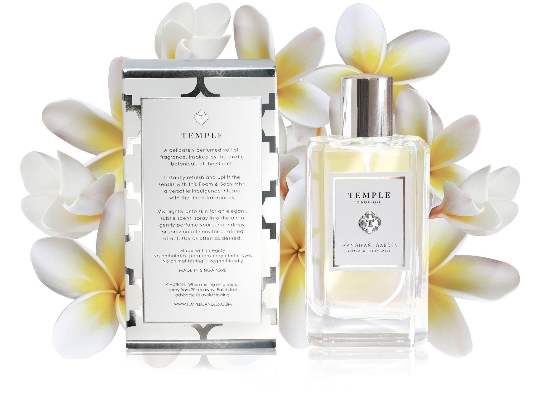 TEMPLE CANDLES | Room & Body Mist - Frangipani Garden