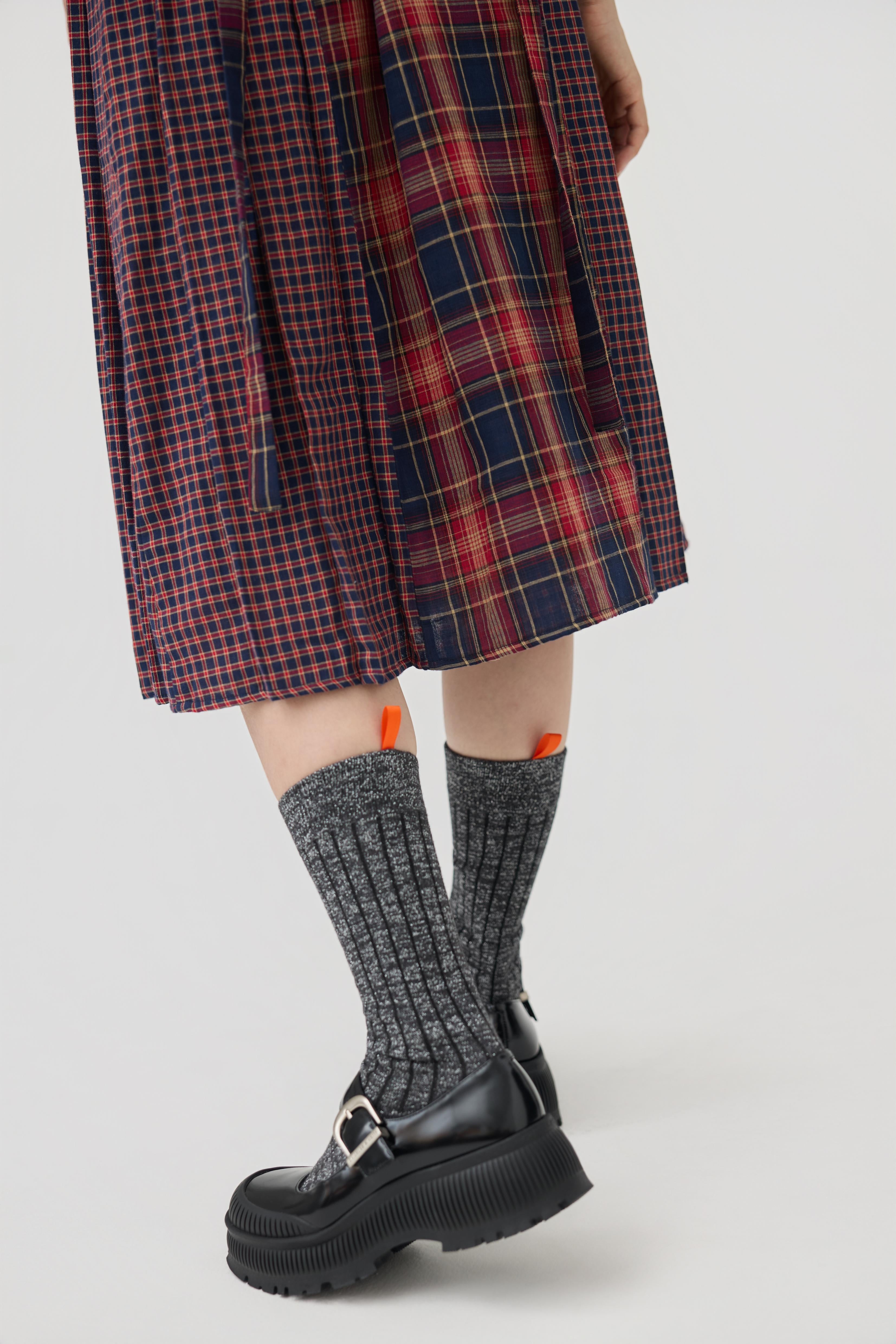 3EIGHTH | Tab Crew Socks In Heather Glitter