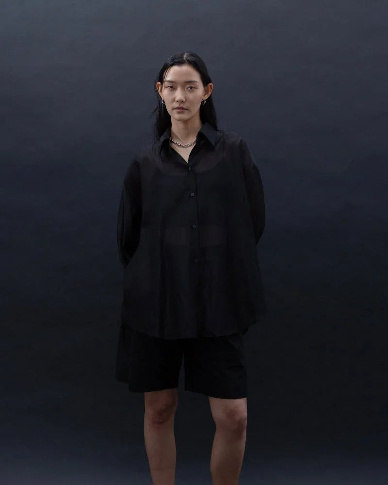 SAERO COLLECTIVE | Malgeun Tencel Shirt | Black