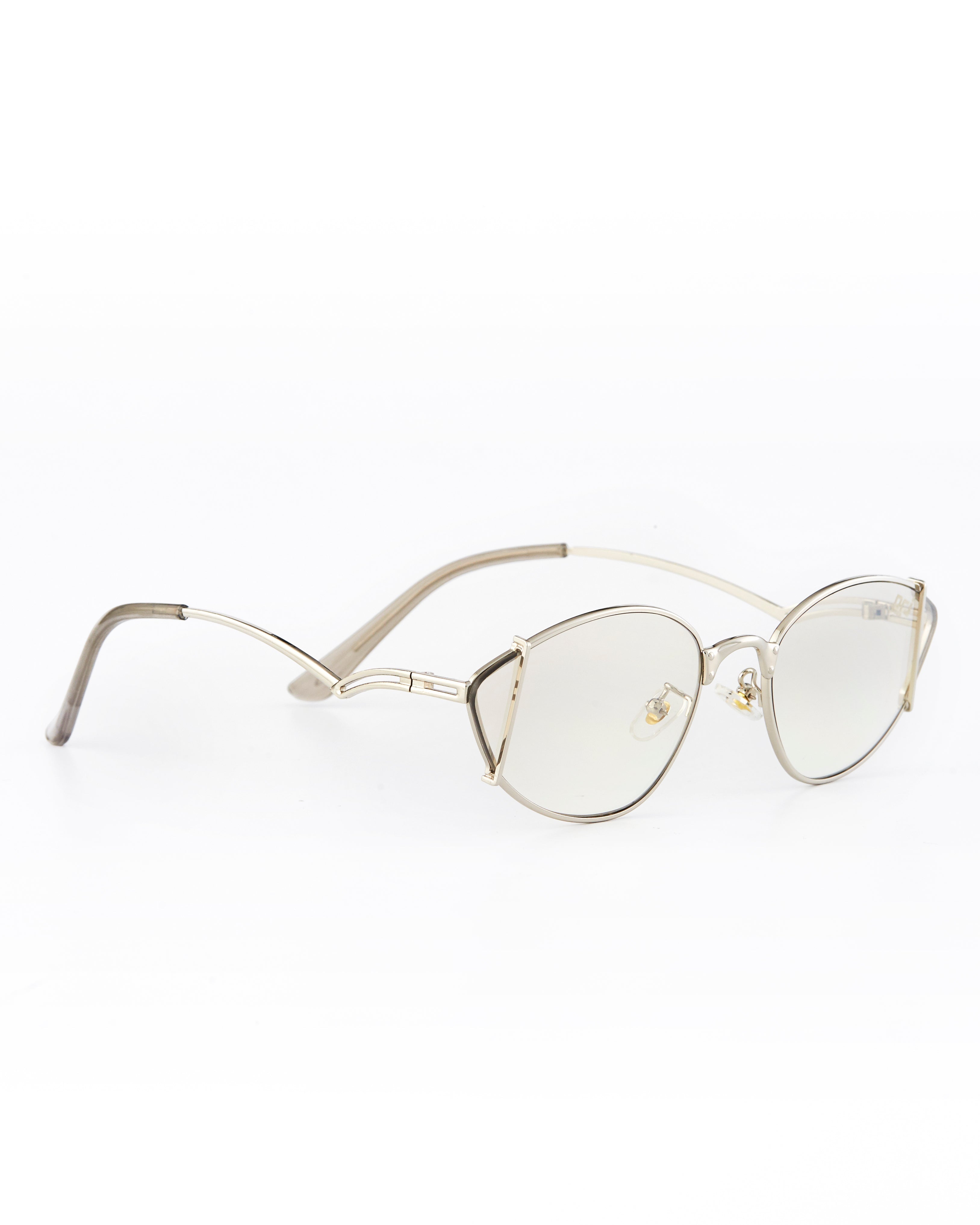PROJECTWEAR | EVERETT Cat Eye Sunglasses Silver/Silver