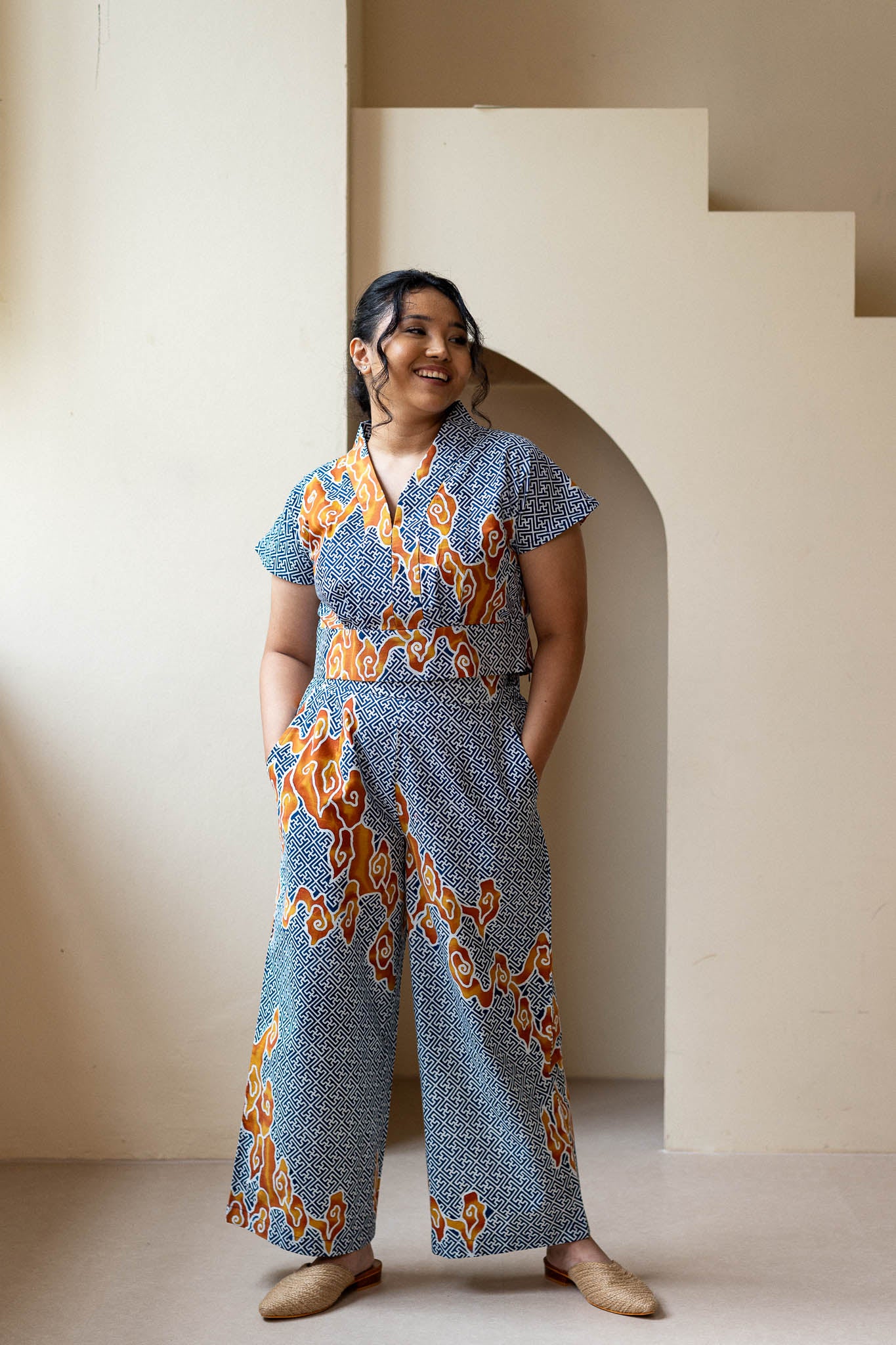 STUDIO GYPSIED | Batik Signature Culottes In Tumbuh Indigo