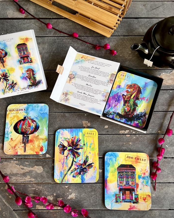 KELLY SER ATELIER | Not Just a Little Red Dot coasters: Icons edition