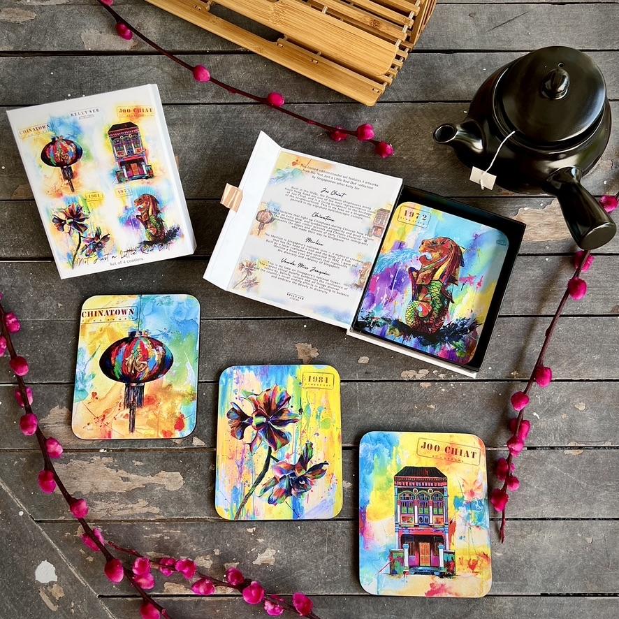 KELLY SER ATELIER | Not Just a Little Red Dot coasters: Icons edition