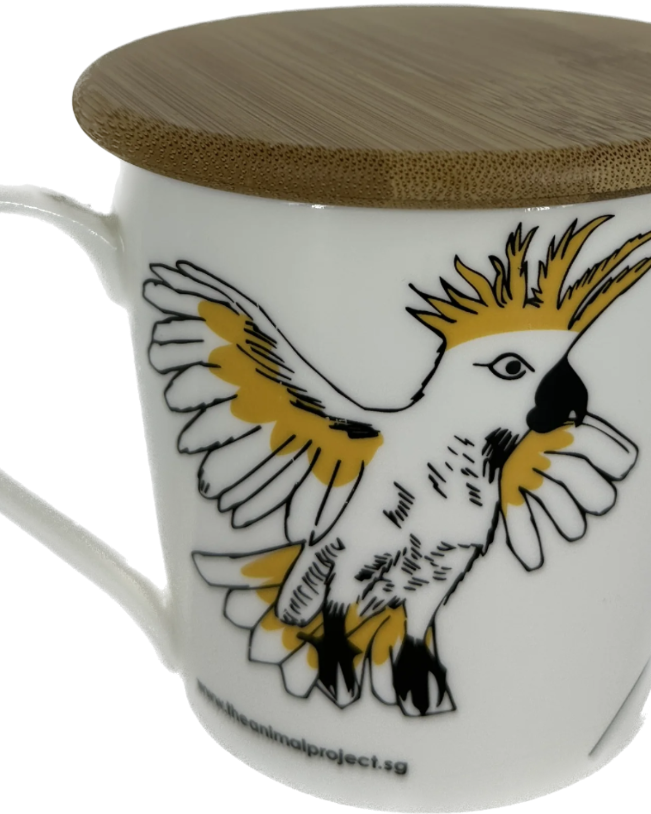 THE ANIMAL PROJECT | Wide Tapered Mug With Bamboo Lid