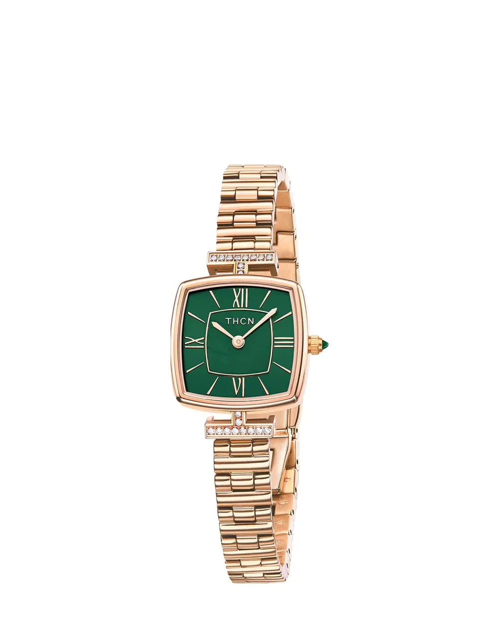 BLACK BY BLUE BRAVE | THCN Tยท II Green Mother-of-Pearl Dial Bracelet Watch