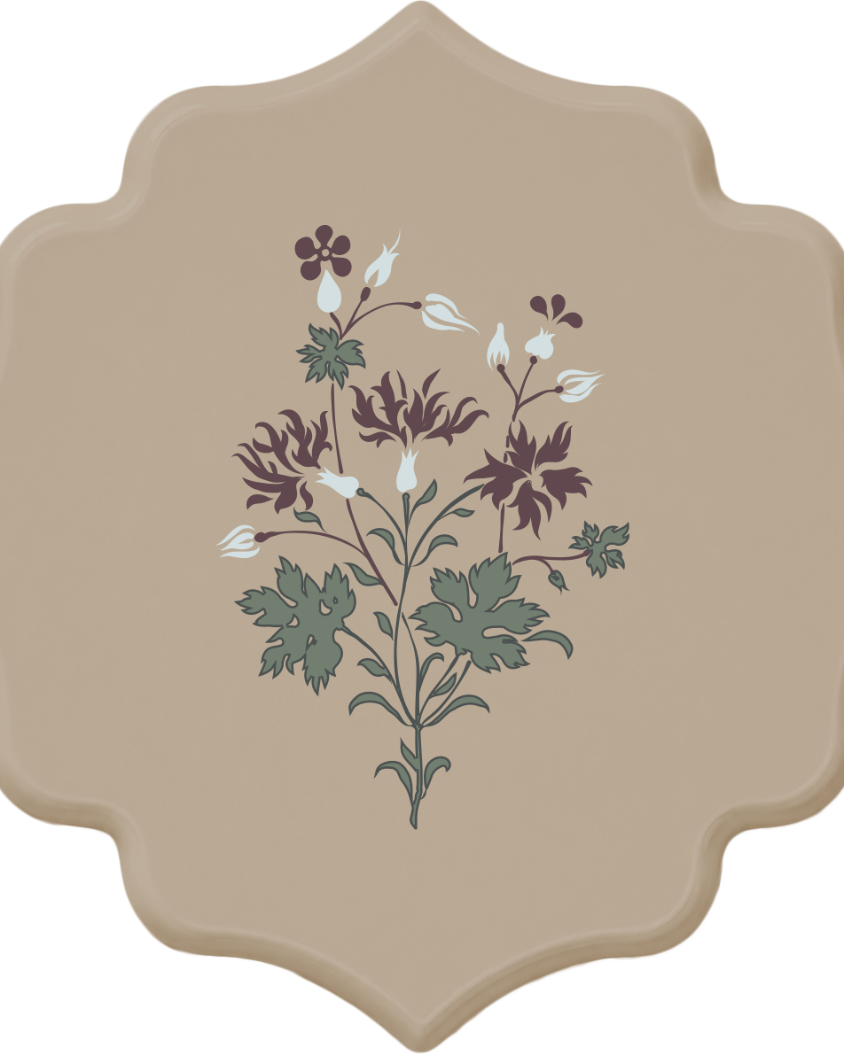MEJA | The Silver Garden | Marble Tray | Grue en Vol
