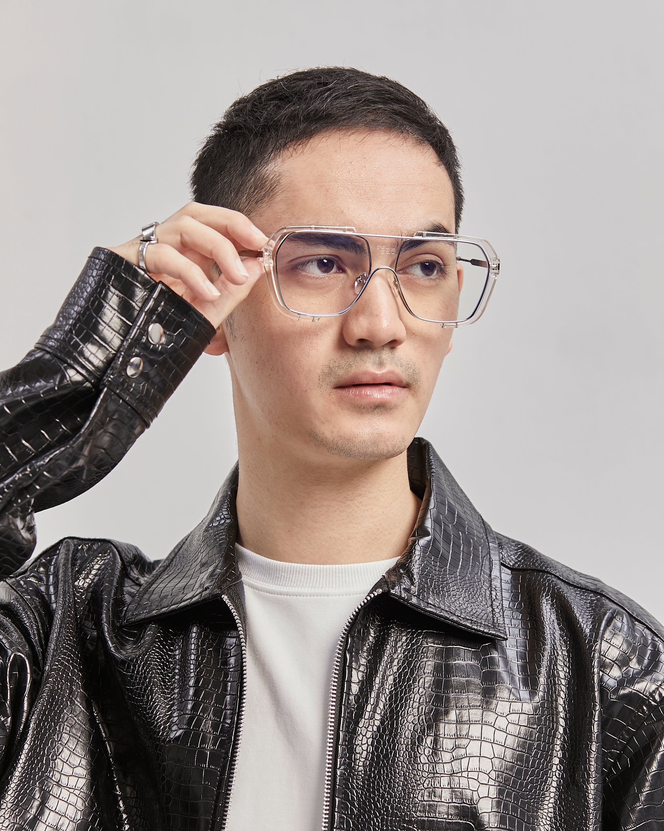 PROJECTWEAR | Cardwell Sunglasses Silver/Clear