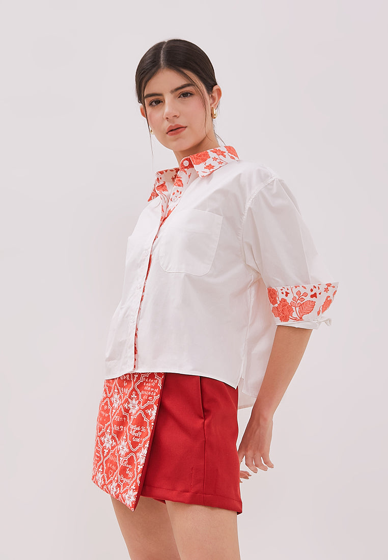 ANS.EIN | PERANAKAN PAWS White Shirt