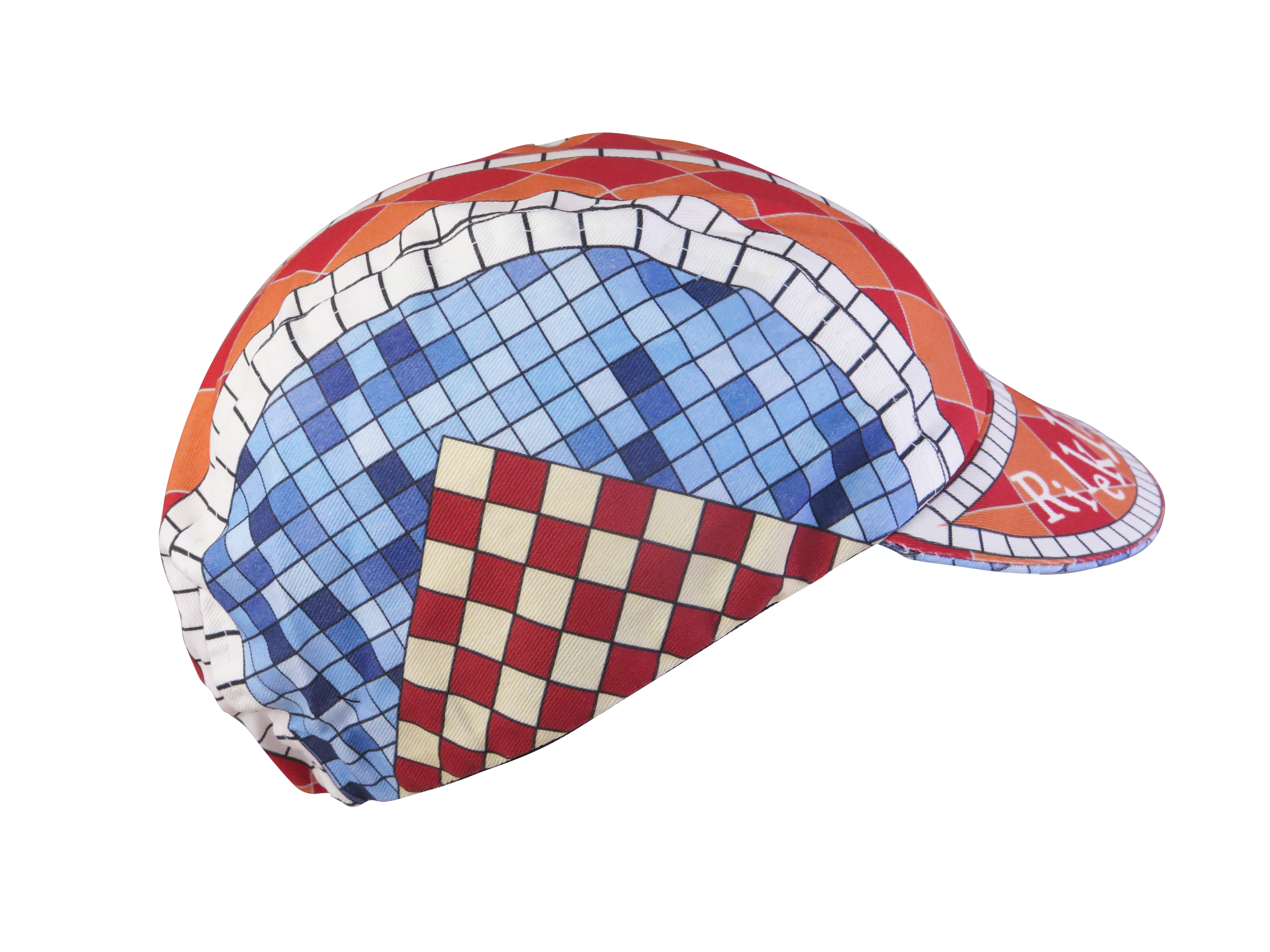 A DESIGN BY TAKACHYA | Cycling Cap - Lepak Checkered Brown Blue