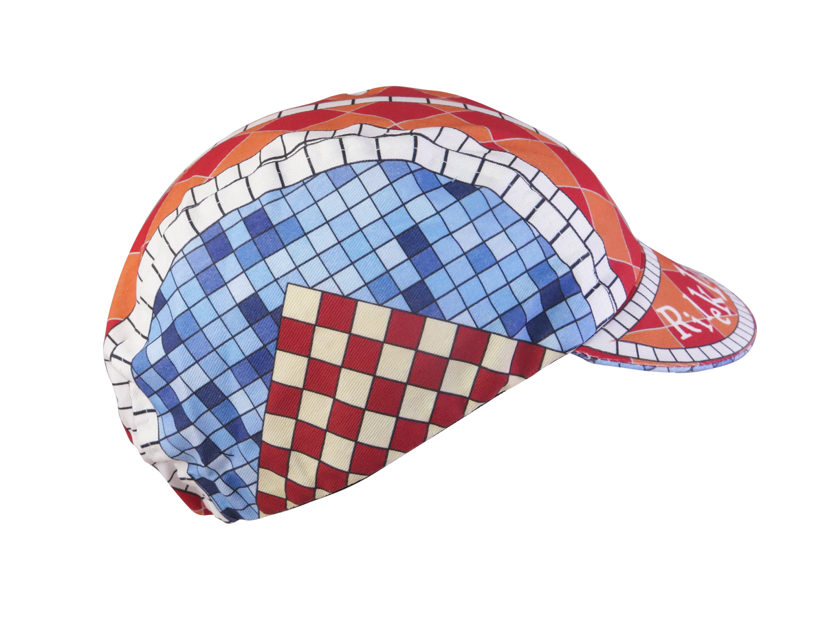 A DESIGN BY TAKACHYA | Cycling Cap - Lepak Checkered Brown Blue