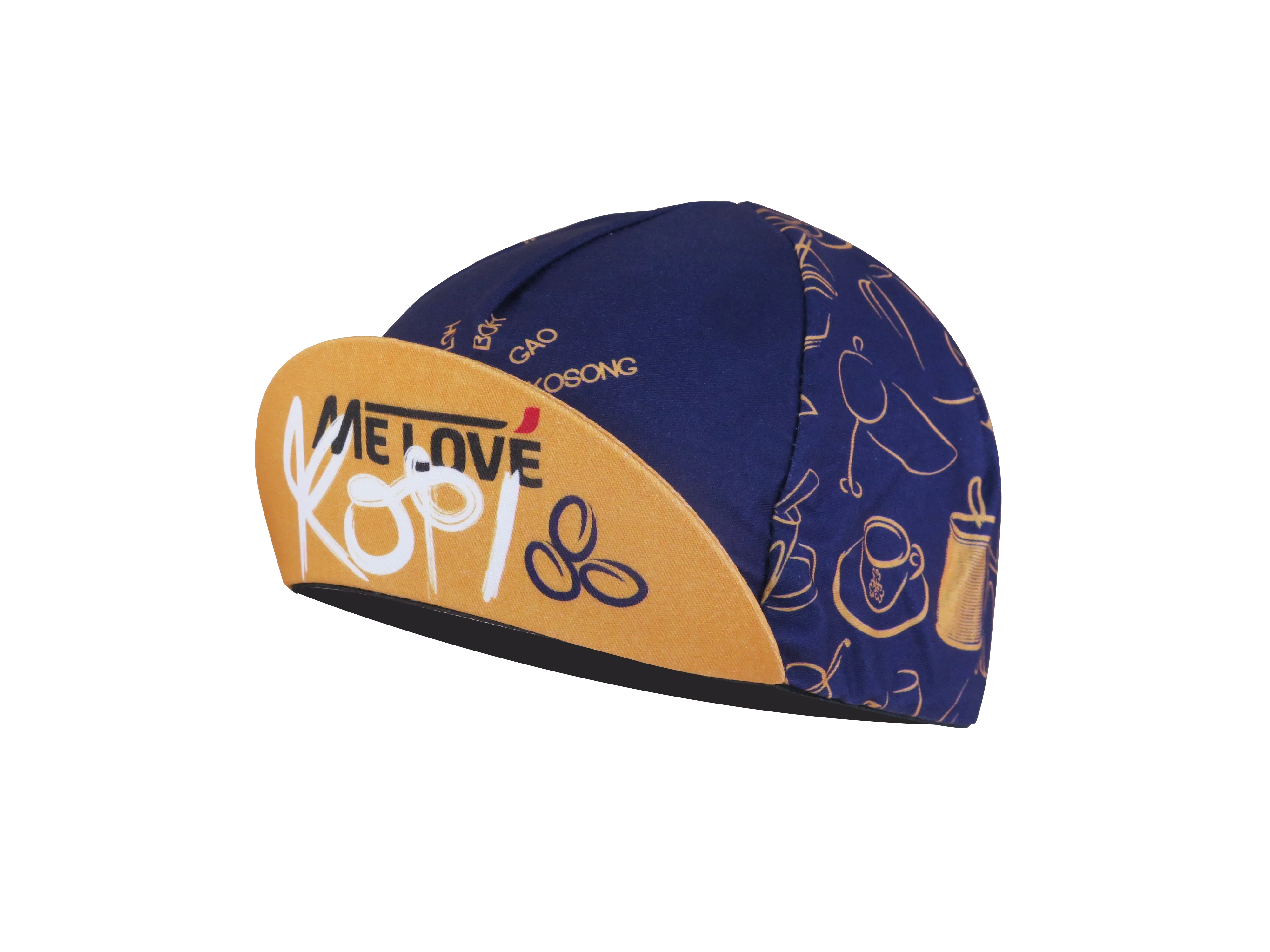 A DESIGN BY TAKACHYA | Cycling Cap - Me Love Kopi