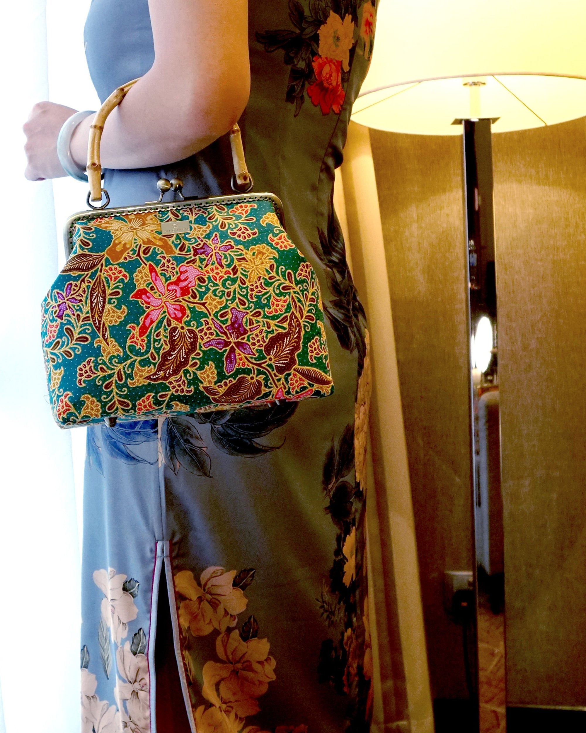 COCOONESE | Bamboo Top Handle Bag - Orchid (GN)