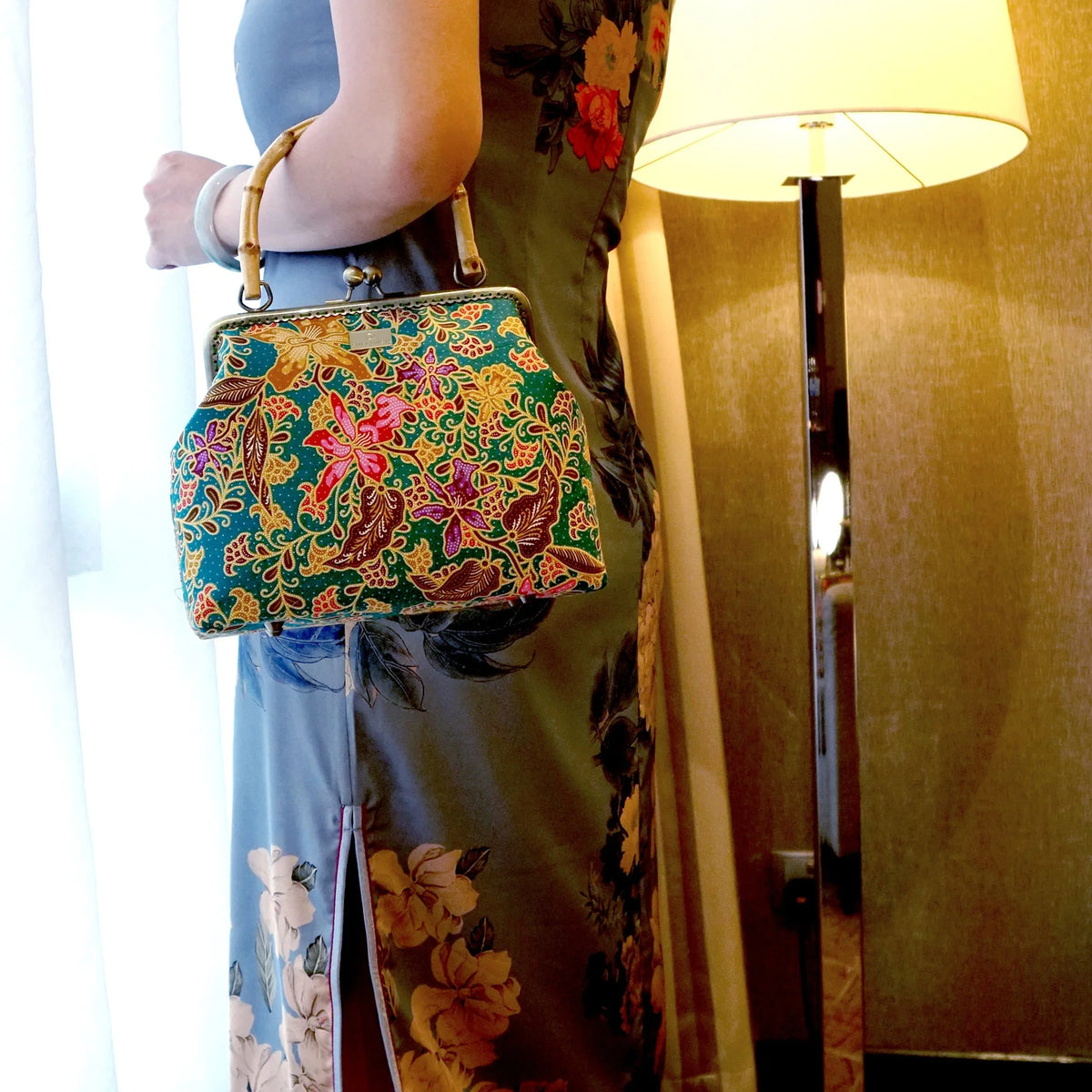 COCOONESE | Bamboo Top Handle Bag - Orchid (GN)