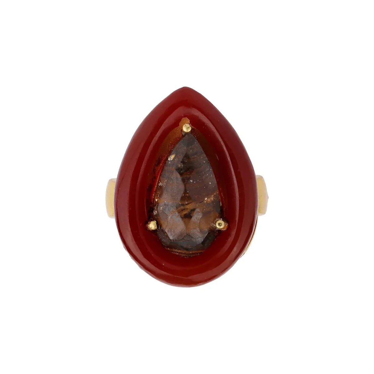 BOHEME BY VERO | Drops Ring | Tanzanite & Carnelian