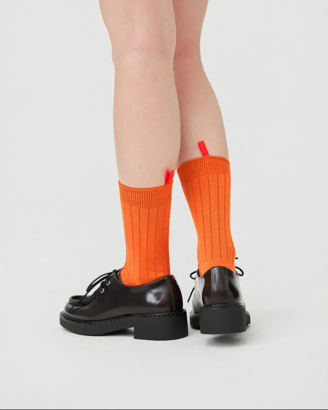 3EIGHTH | Tab Crew Socks In Orange