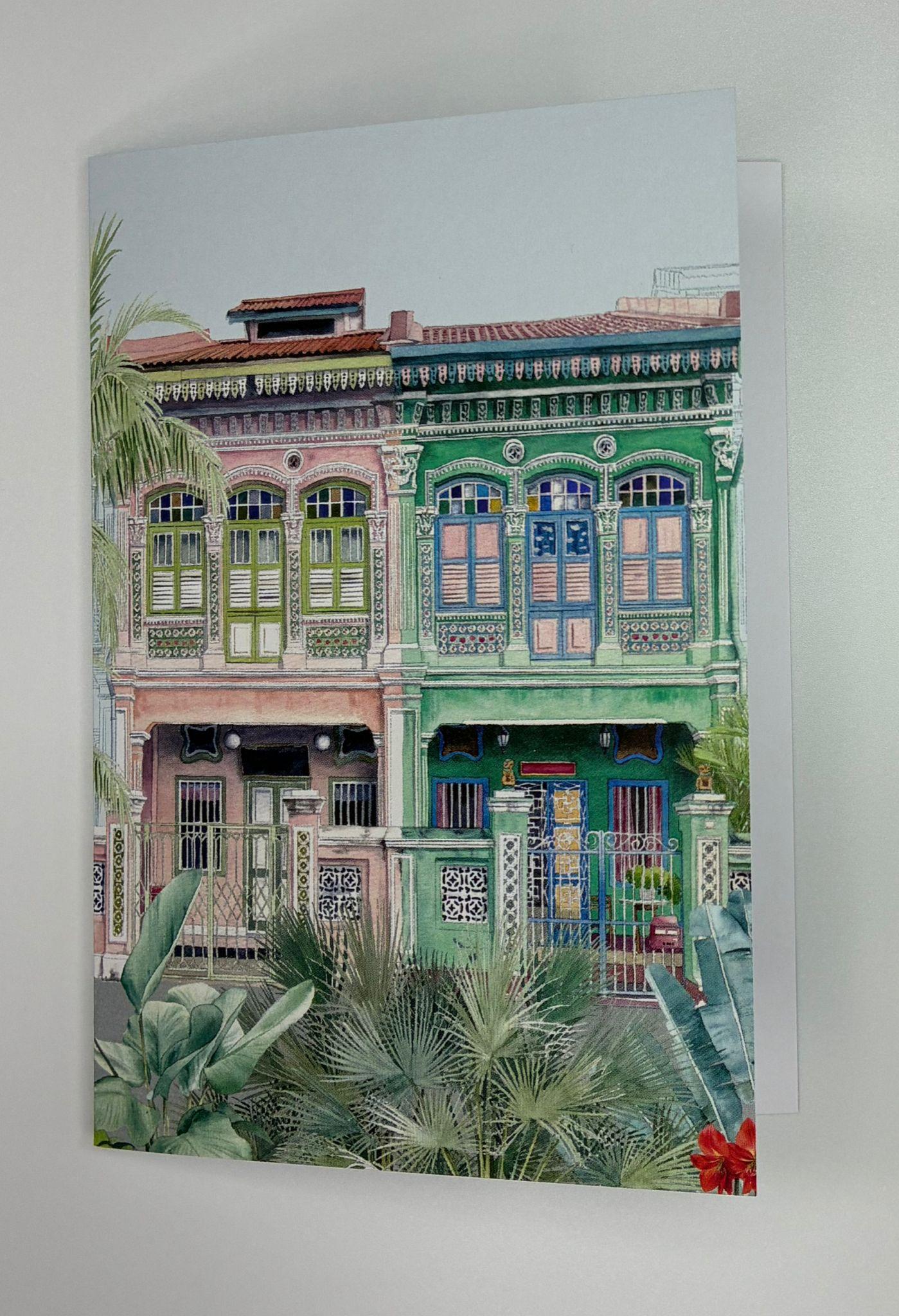 SINGLAPA | Peranakan Shophouse Greeting Card