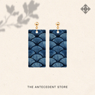 THE ANTECEDENT STORE | Fan Earrings In Blue