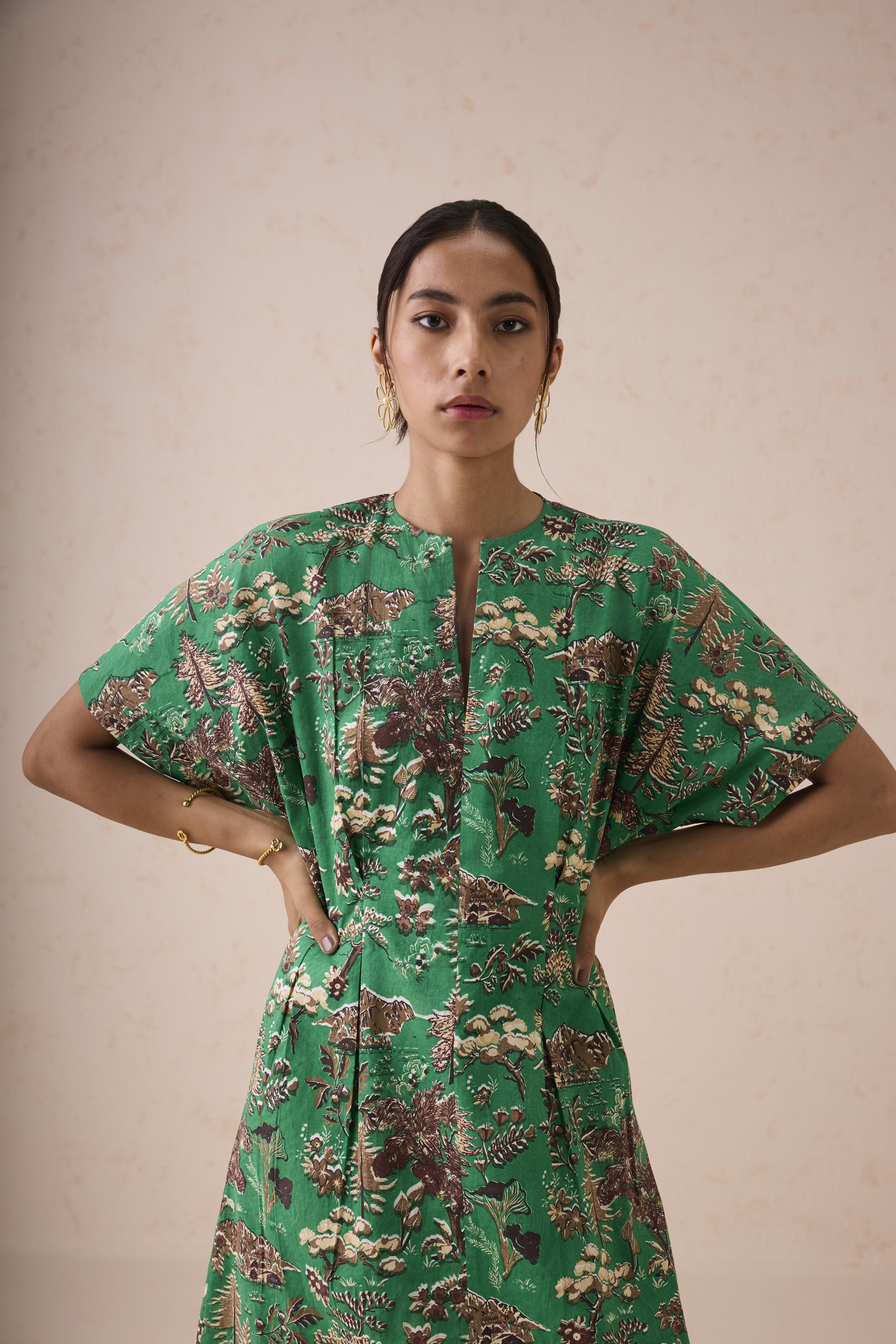 SUI | Green Fields Organic Cotton Midi Dress