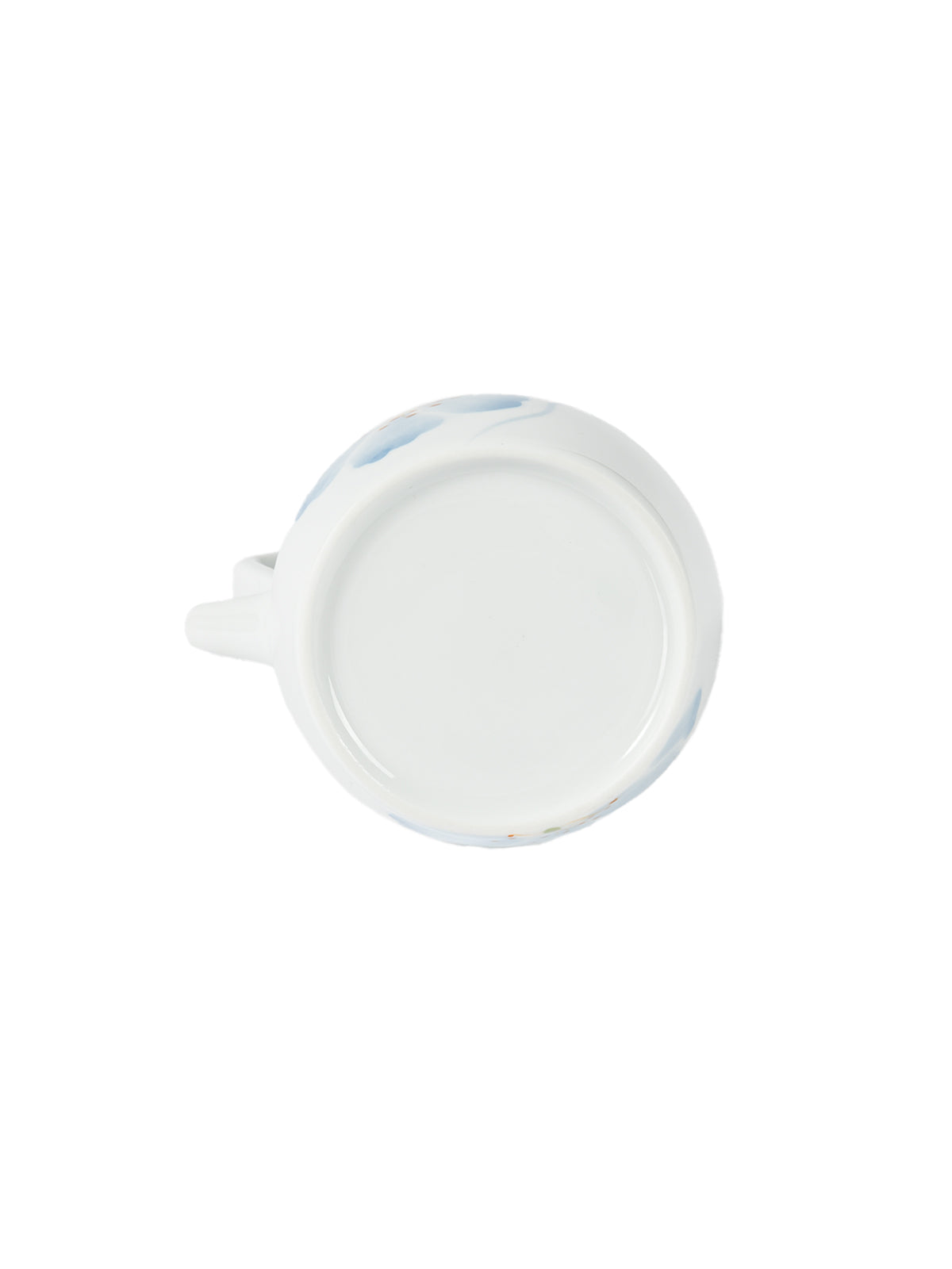 CRAFILAB | Blue Begonia & Slanted Handle Teapot