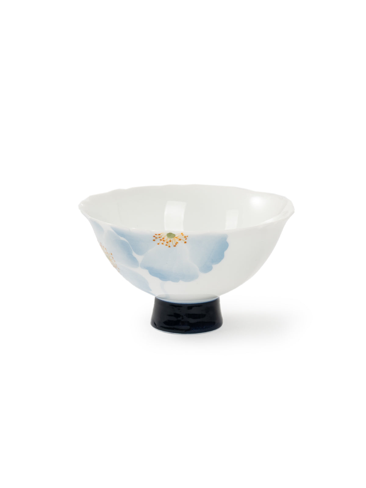 CRAFILAB | Blue Begonia & Tall Foot Floral Teacup