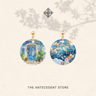 THE ANTECEDENT STORE | Asymmetrical Peranakan Shophouse Earrings