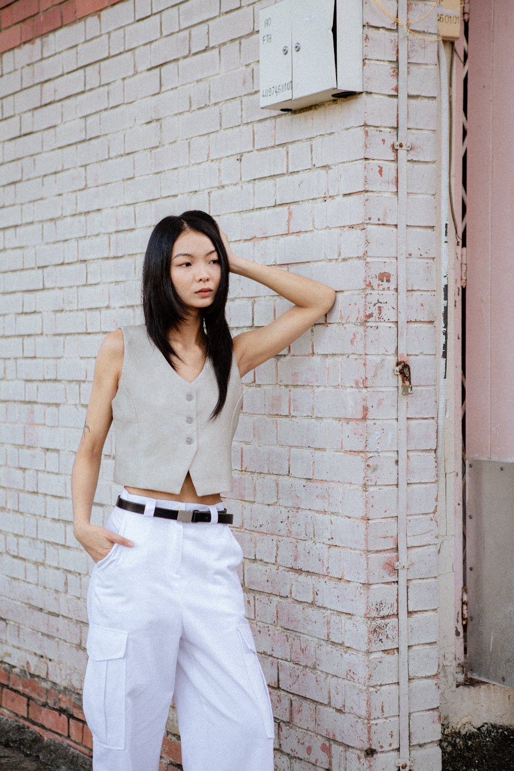 SAERO COLLECTIVE | Hae Structured Vest | Sand