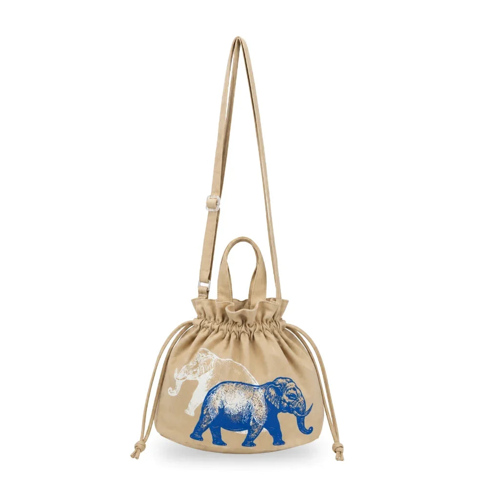 MANDAI WILDLIFE GROUP | SABRINAGOH - Silent Giants Elephant Drawstring Bag