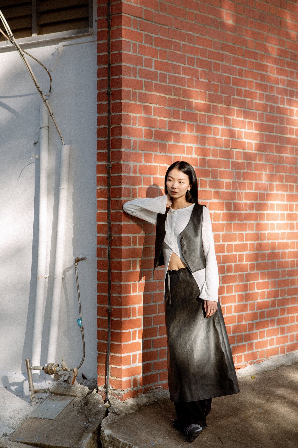 SAERO COLLECTIVE | Hae Wrap Skirt | Black