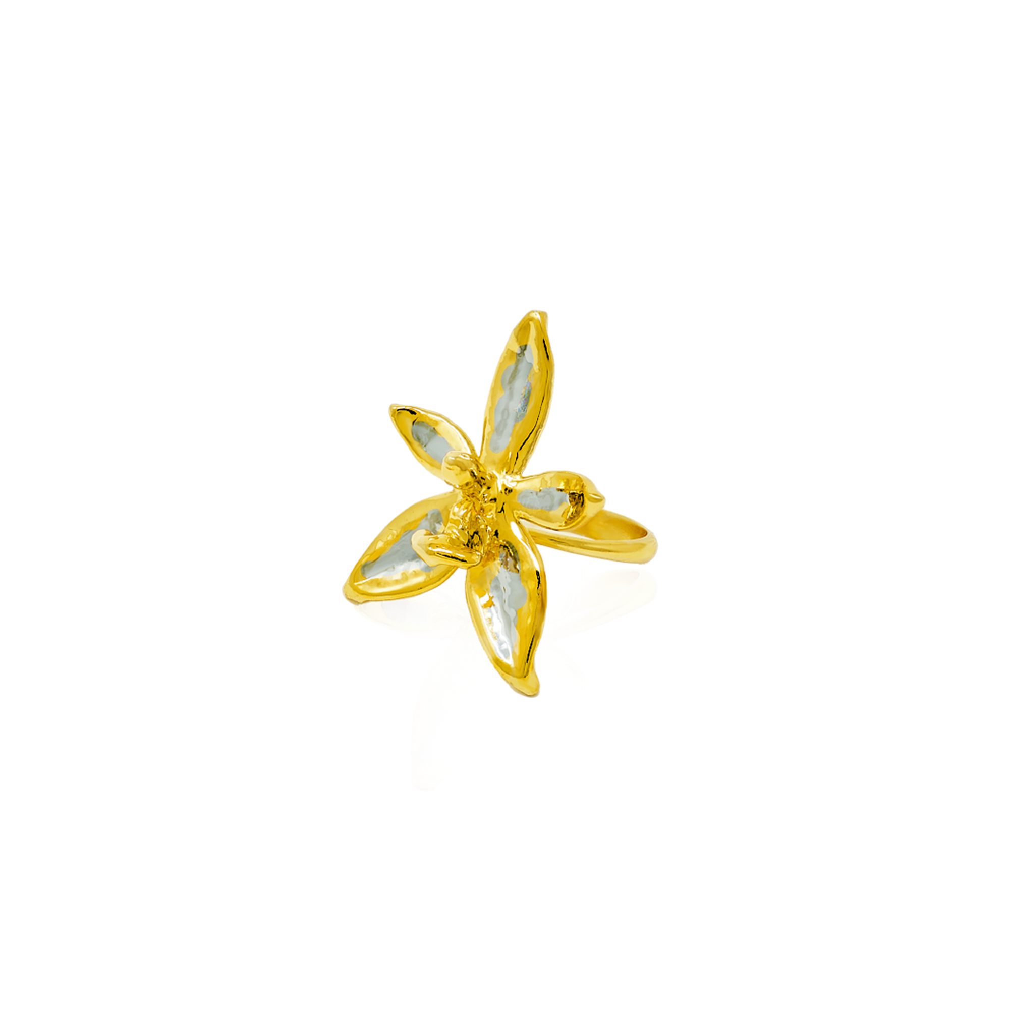 RISIS | Phalaenopsis Blossom Ring in Gold & Palladium