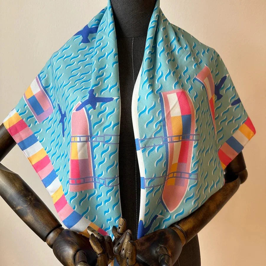 BINARY STYLE | Port of Singapore Re-Thread Scarf