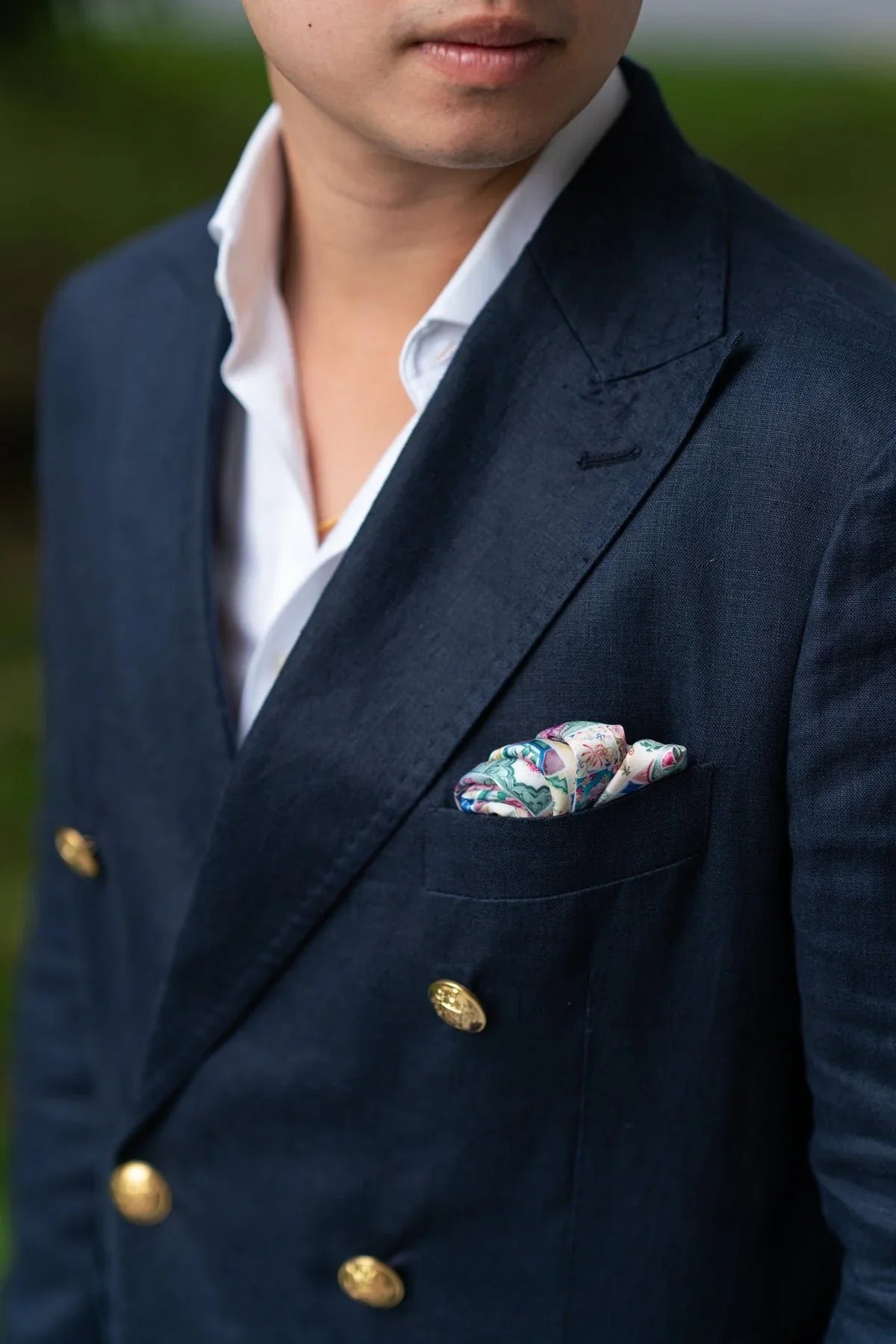 SINGLAPA | Peranakan Tiles Pocket Square