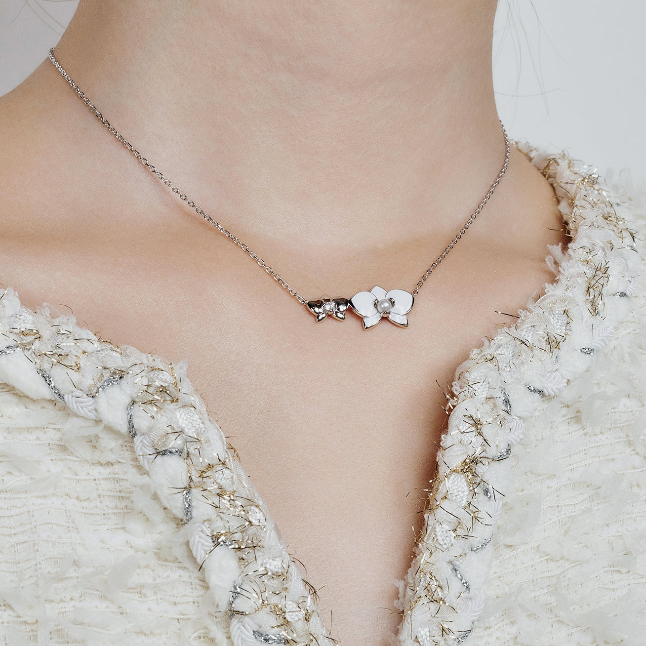 PEARLY LUSTRE | Top Grade Freshwater Pearl Set WS00119 | ORCHID