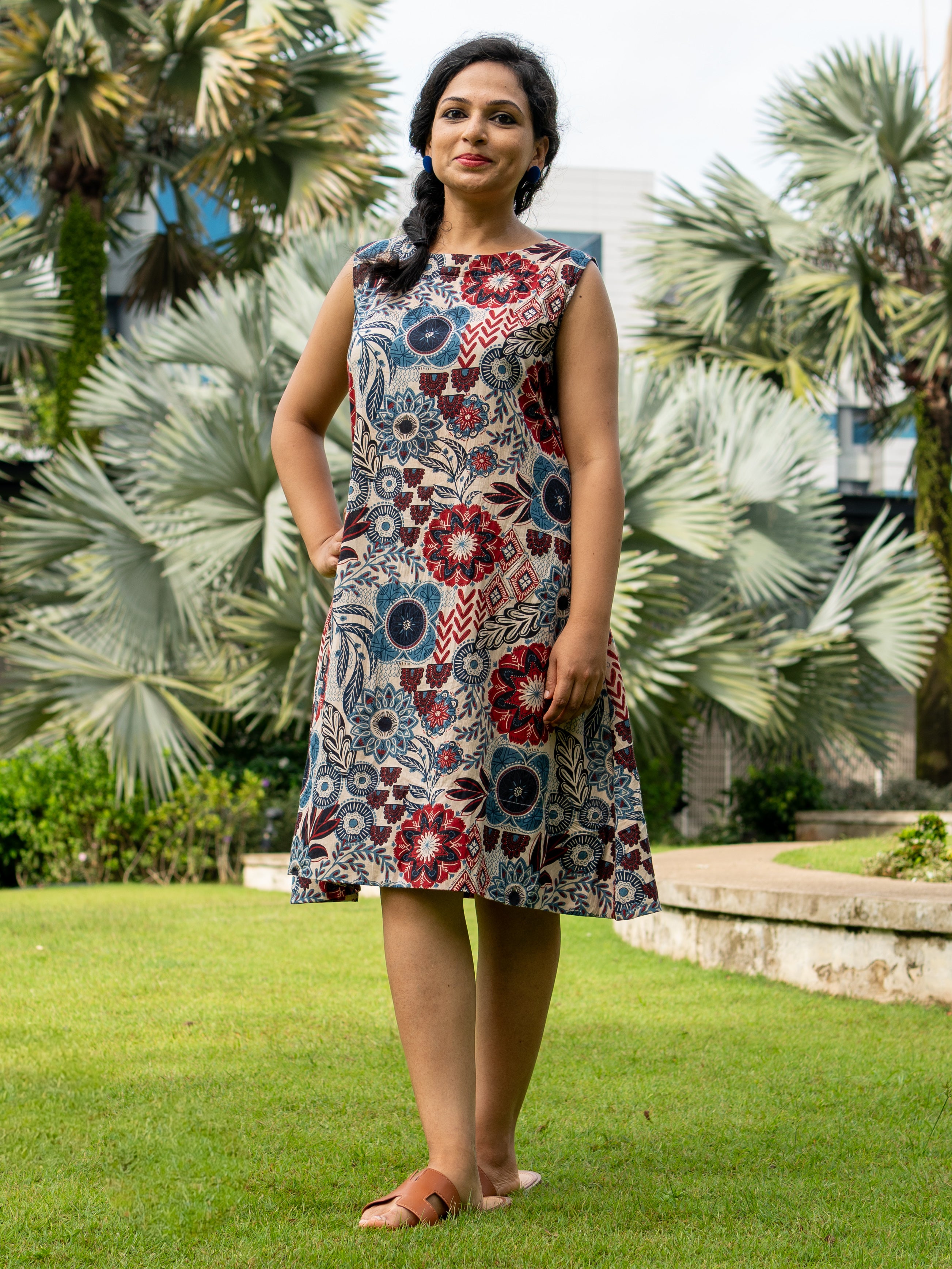 NIMBU | Cambodia Women's A Line Dress with Pockets