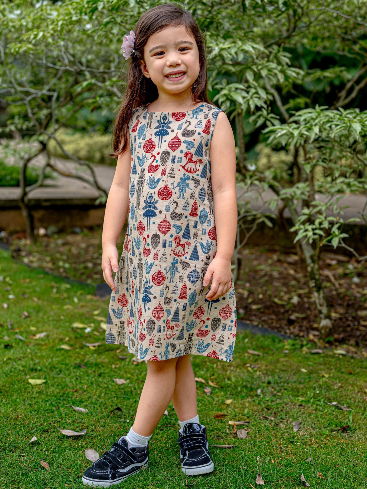 NIMBU | London Girls A-Line Dress With Pockets