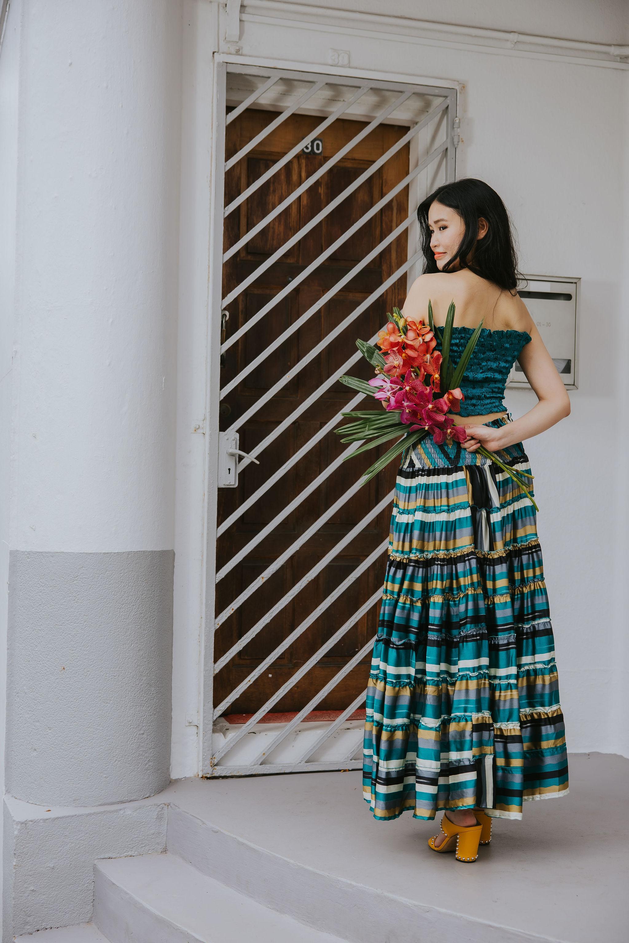 RAJA RANI | Modal Silk Tube Top & Skirt Set