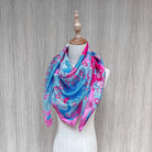 BINARY STYLE | Peranakan Epiphanies in Lilac 100% Premium Silk Scarf
